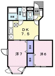 ベルディール歴木の物件間取画像